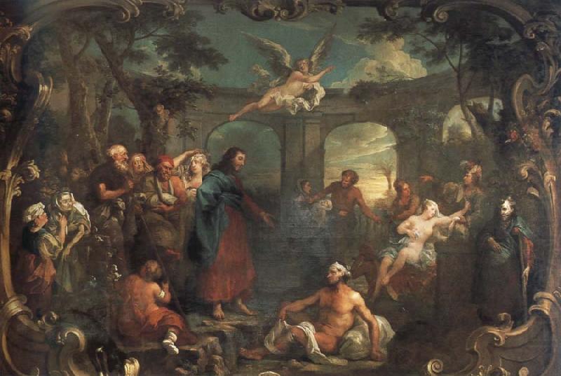 christ at the pool of bethesda, William Hogarth